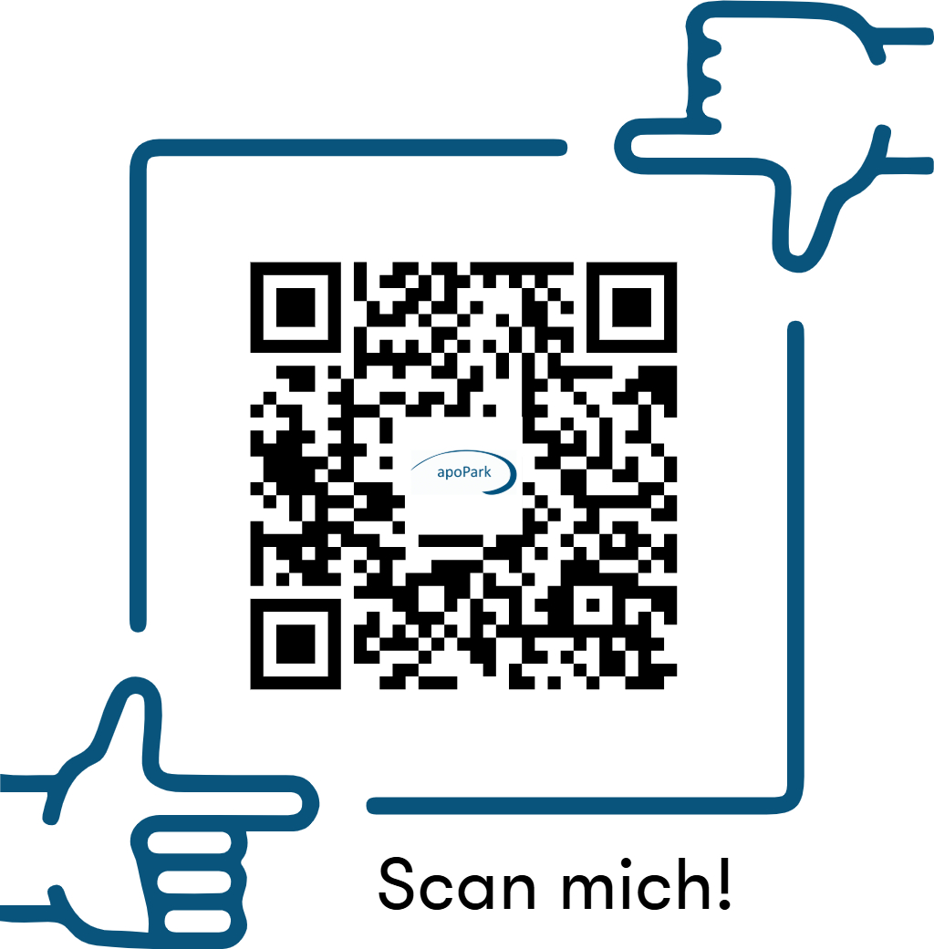 QR-Code für die App "apoPark Spezialversorgung"